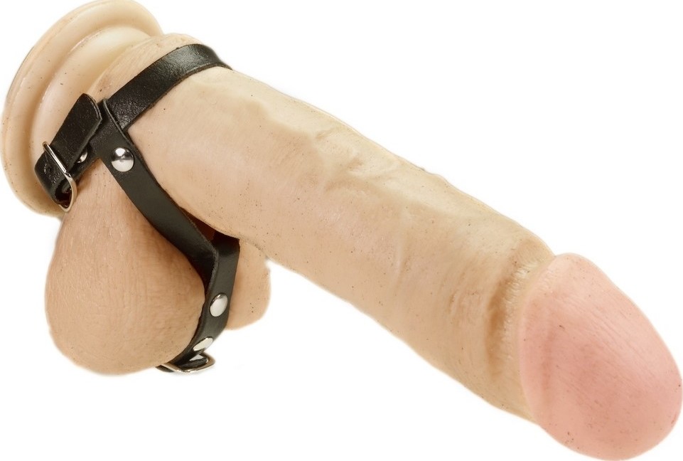 Accesoriu penis Leather Cock Straps