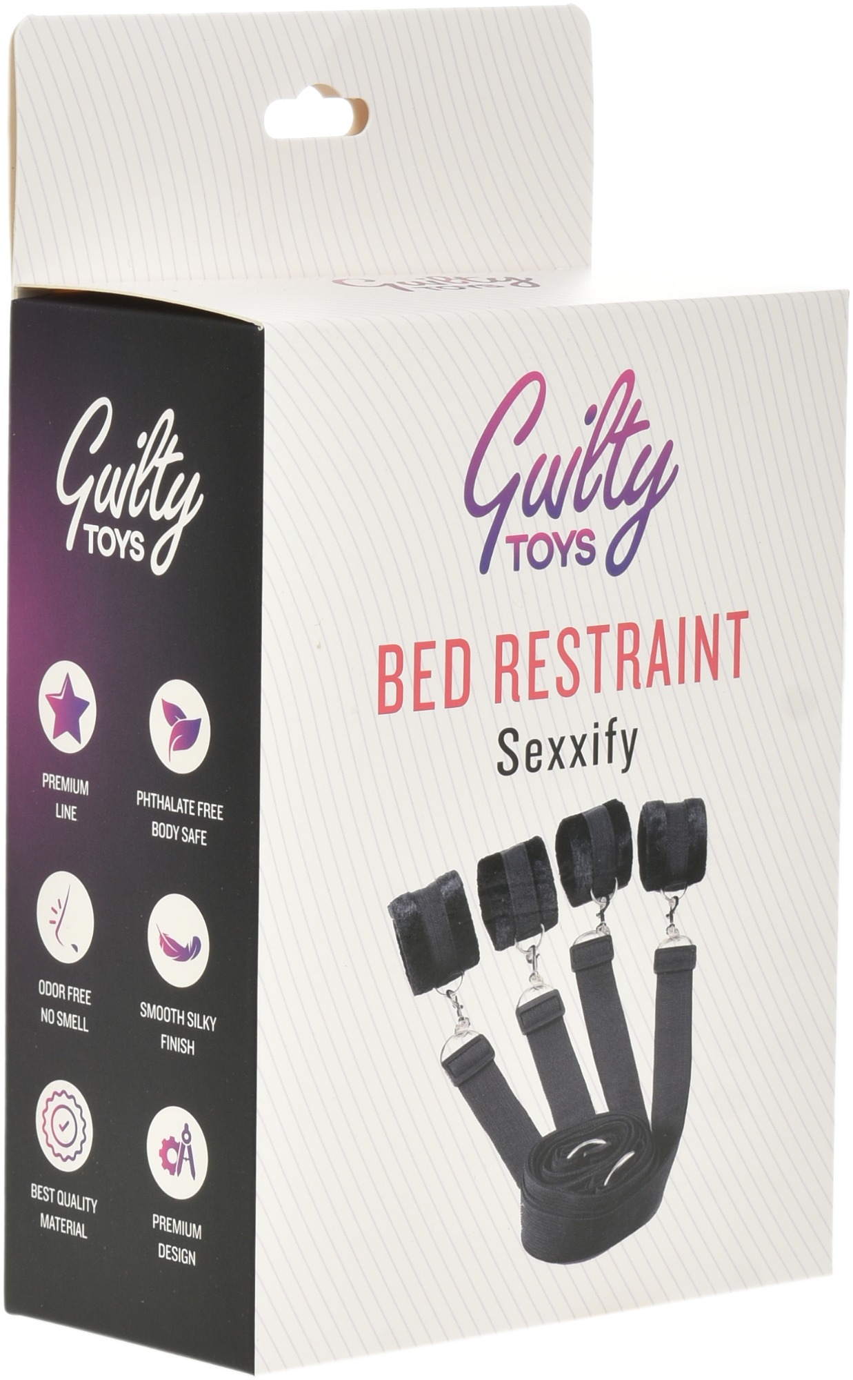 Set Bed Restraint Maini si Picioare pentru Pat Roz Guilty Toys