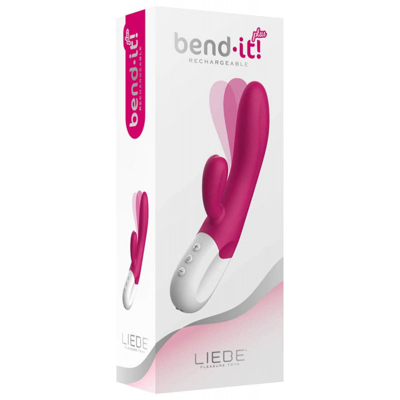 Vibrator Rabbit Bend It Plus 10 Moduri Vibratii Silicon Cerise 21.5 cm - 1 | YEO