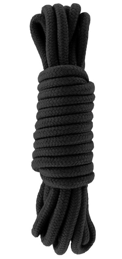 Sfoara Bondage Rope, Negru, 5 m, Passion Labs