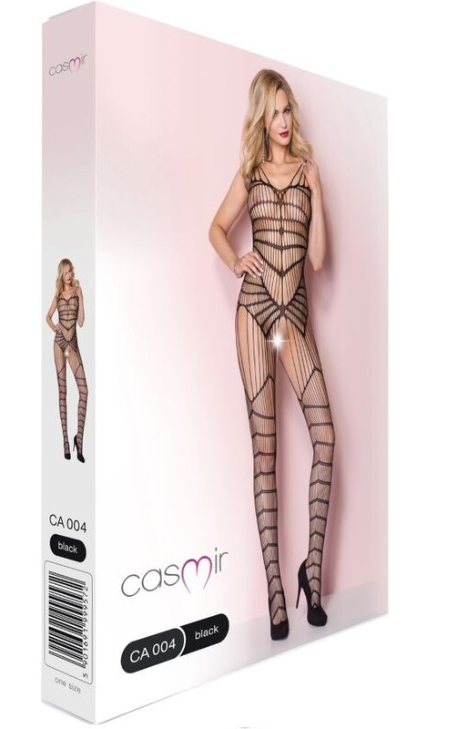 Bodystocking Sexy Crotchless Negru OS