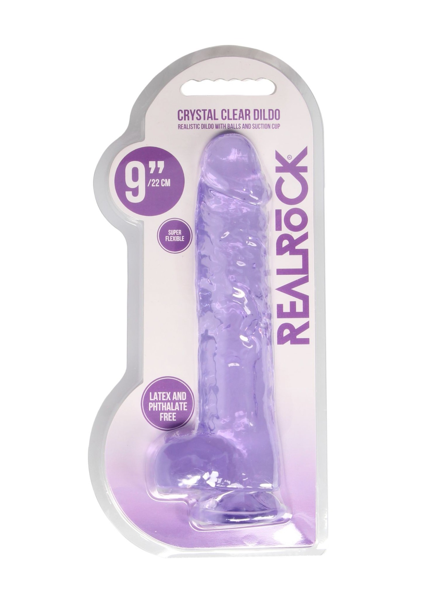 Dildo Realist Crystal Clear Mov 25 cm