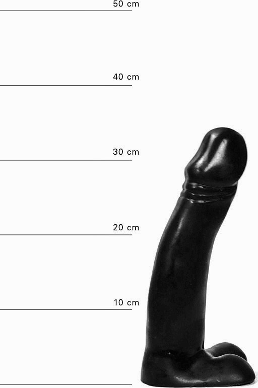 Dildo Realist All Black 33 cm