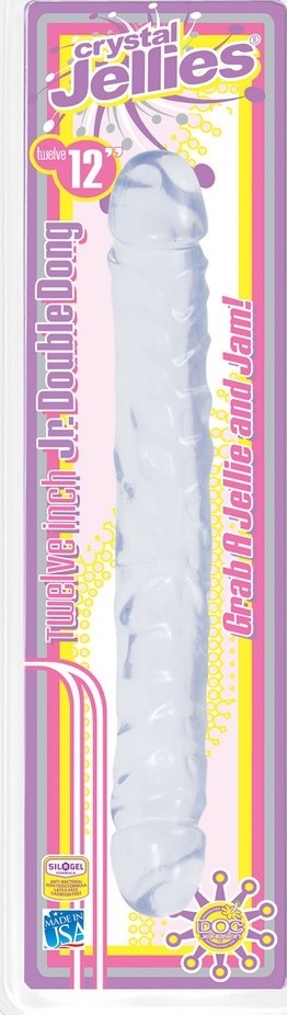 Dildo dublu Crystal Jellies 12