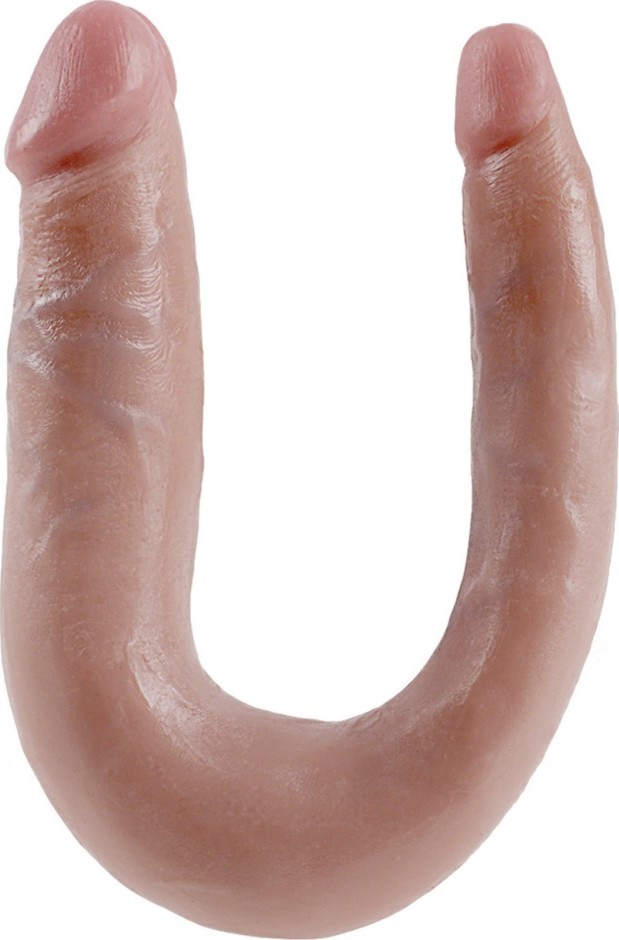 Dildo Dublu Small King Cock Flesh 33.5 cm