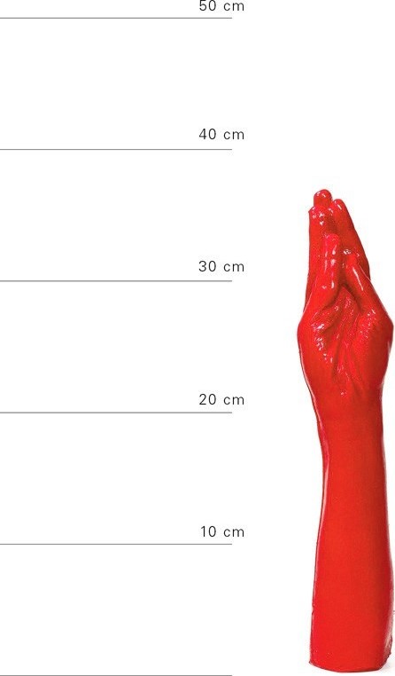 Dildo Fisting Mana Rosu 39 cm - 2 | YEO