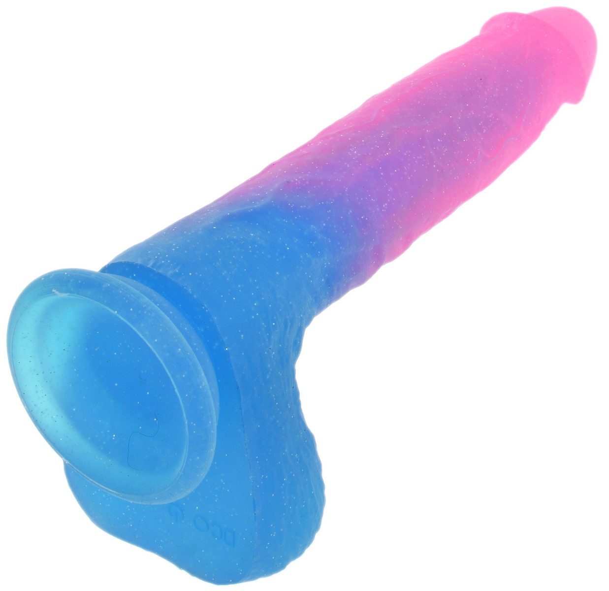 Dildo Realist Glitter Silicon Lichid Roz in SexShop KUR Romania