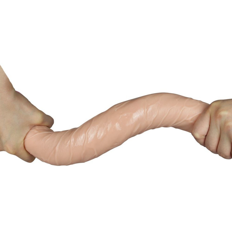 Dildo Dublu Realist Slim Ultra Natural 45.5 cm