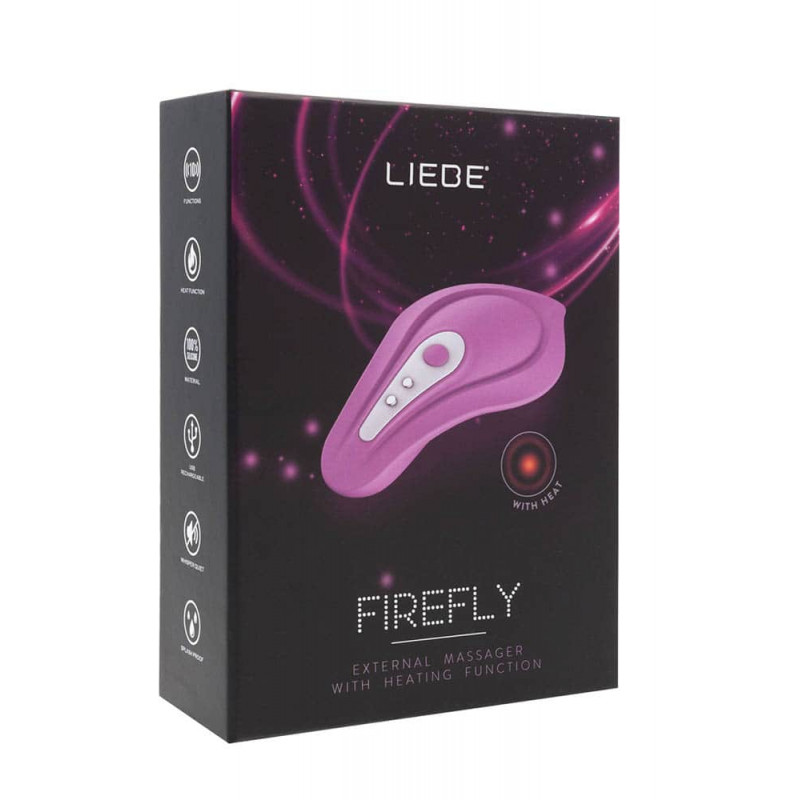 Vibrator Wearable Firefly 10 Moduri Vibratii+Incalzire Silicon Lila 9,6 cm - 1 | YEO