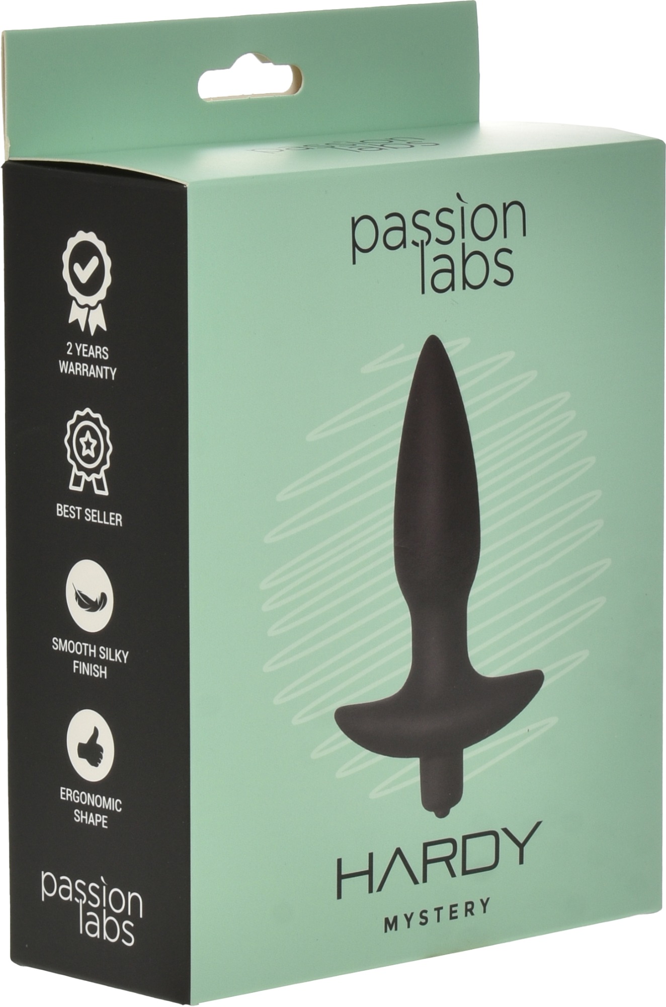 Dop Anal Hardy 10 Moduri Vibratii Silicon Negru Passion Labs