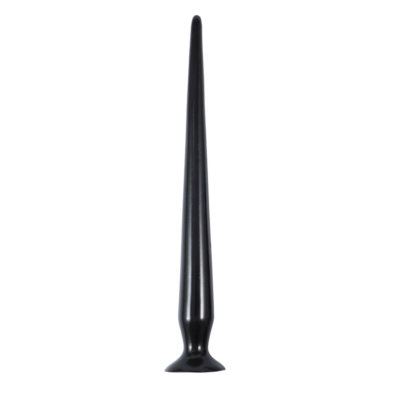 Dildo Deep Inside Ventuza PVC Negru 48 cm