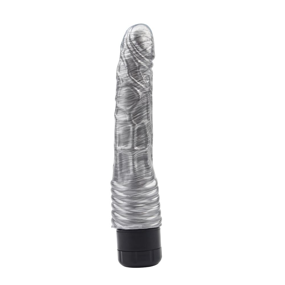 Vibrator Realist Multispeed PVC Silver 2 in SexShop KUR Romania