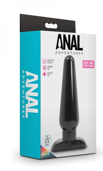 Dop Anal Basic Large Negru 16.5 cm in SexShop KUR Romania