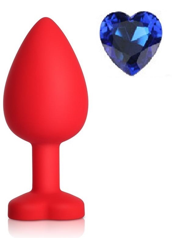 Dop Anal Brighty Large Silicon Rosu/Albastru Mokko Toys