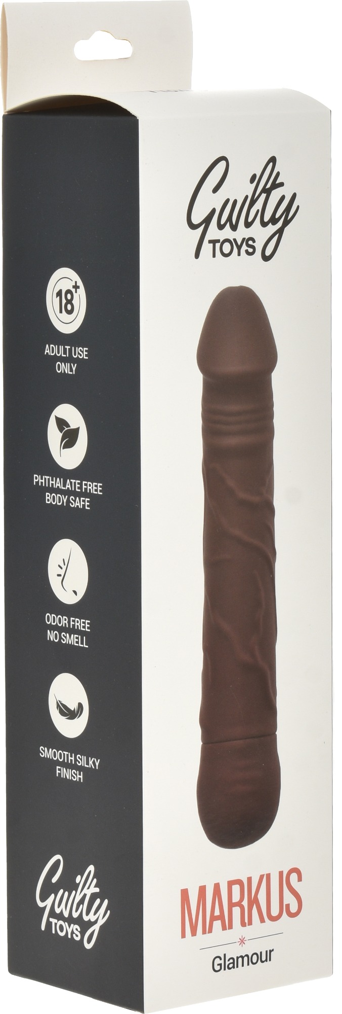 Vibrator Realist Markus 10 Moduri Vibratii 20 cm Maro Guilty Toys