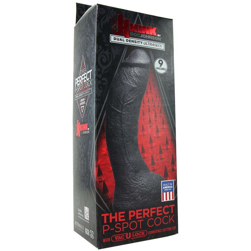 Dildo The Perfect P-Spot Dual Density Ultraskyn Negru 23 cm