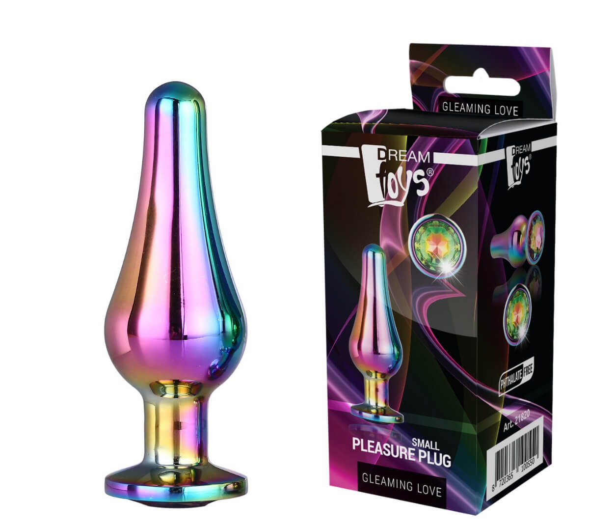 Dop Anal Pleasure Plug Small Multicolor  in SexShop KUR Romania