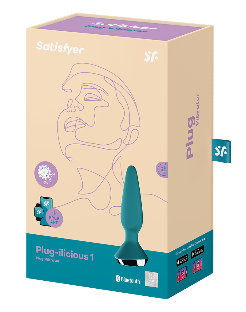 Dop Anal Plug-ilicious Satisfyer 1 Petrol Free App