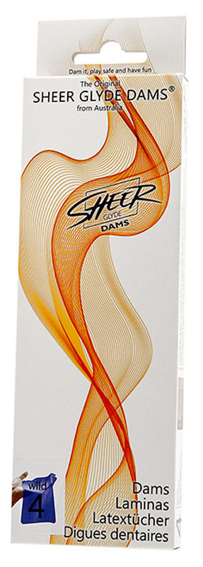 Set 4 Prezervative Sex Oral Sheer Glyde Dams Wildberry