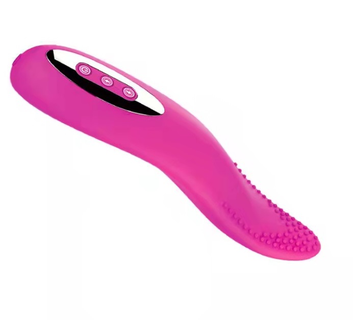 Vibrator Sindy 12 Moduri Vibratii+Functie Booster Silicon Roz Inchis 16 cm Guilty Toys