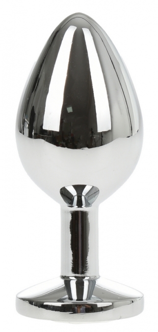 Dop Anal Metallic Buttplug Small Argintiu/Portocaliu Passion Labs