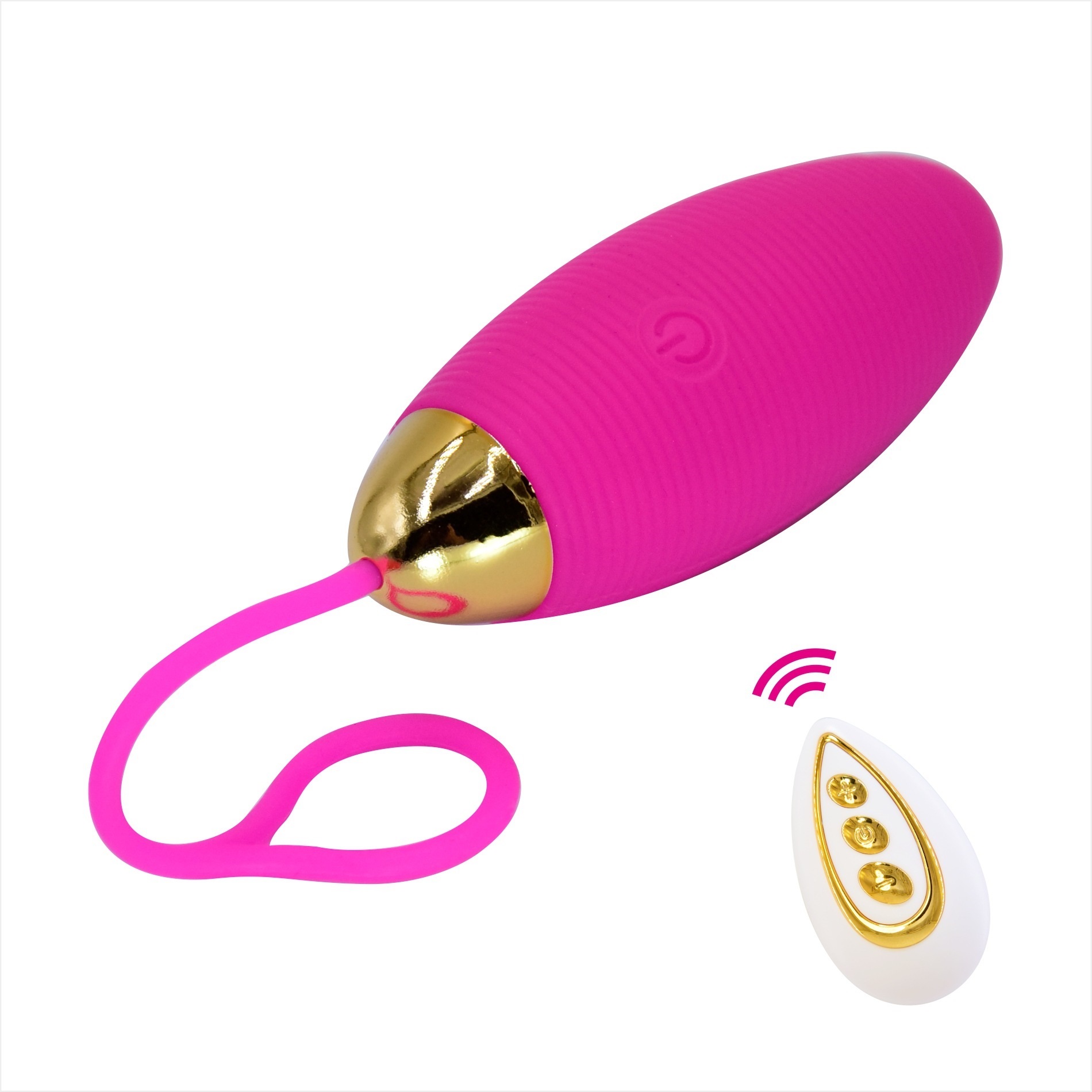 Ou Vibrator Spiraly Remote Control 10 Moduri Vibratii Silicon USB Roz Passion Labs