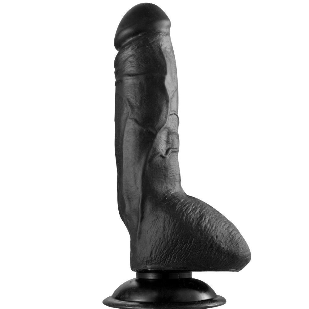 Dildo Realist Toby Ventuza Negru 23 cm Passion Labs