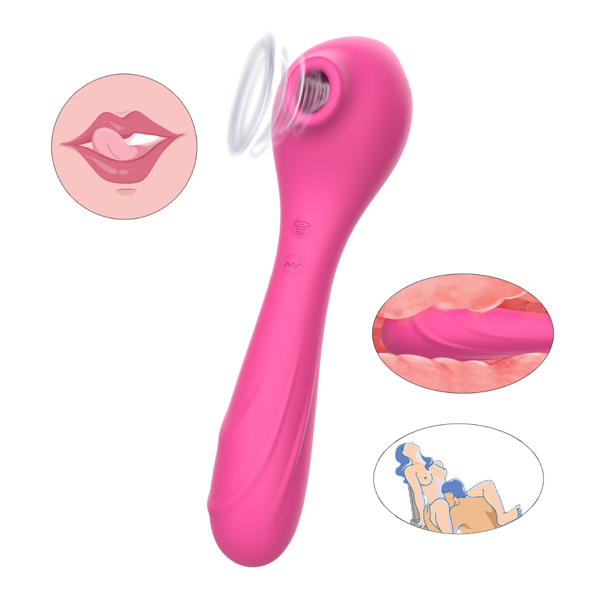 Vibrator Dubla Satisfactie Pity 10 Funct in SexShop KUR Romania