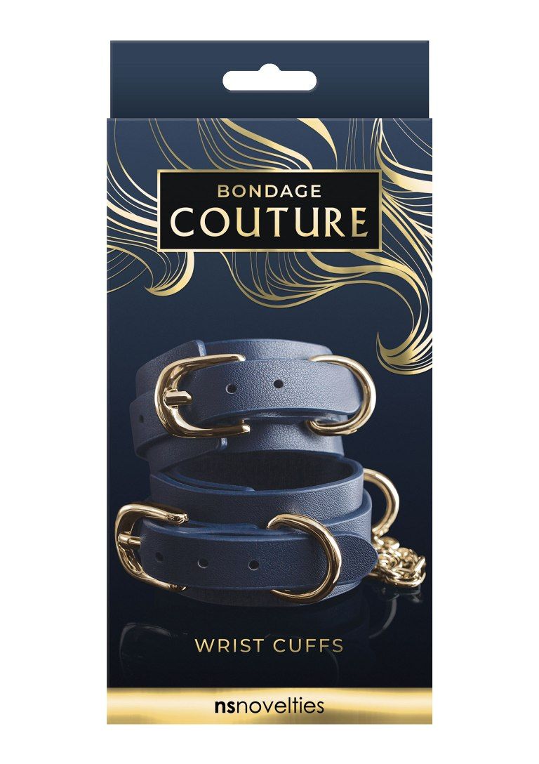 Catuse pentru Maini Bondage Couture Albastru/Auriu