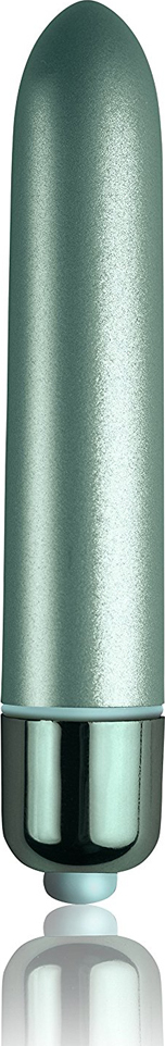 Vibrator Clasic Touch of Velvet, 10 Moduri Vibratii, Aqua Lily, 9 cm, #2, Erotic24.ro