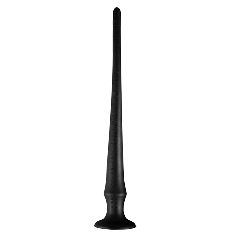Dildo Extra Long Spear Silicon Lichid Super Soft Negru 64 cm, Nr. 1, Erotic24.ro