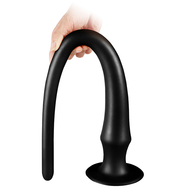 Dildo Extra Long Spear Silicon Lichid Super Soft Negru 64 cm, Nr. 2, Erotic24.ro