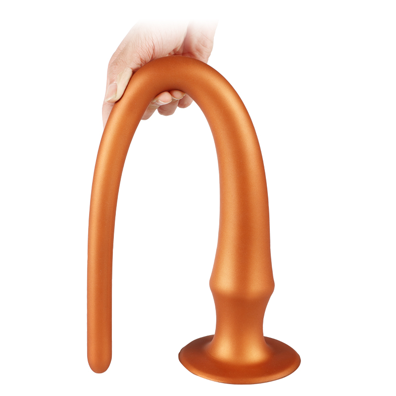 Dildo Short Spear Silicon Lichid Auriu Super Soft 32 cm Guilty Toys, #2, Erotic24.ro