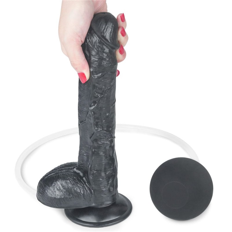 Dildo cu Ejaculare Squirt Extreme Negru 27 cm, #3, Erotic24.ro