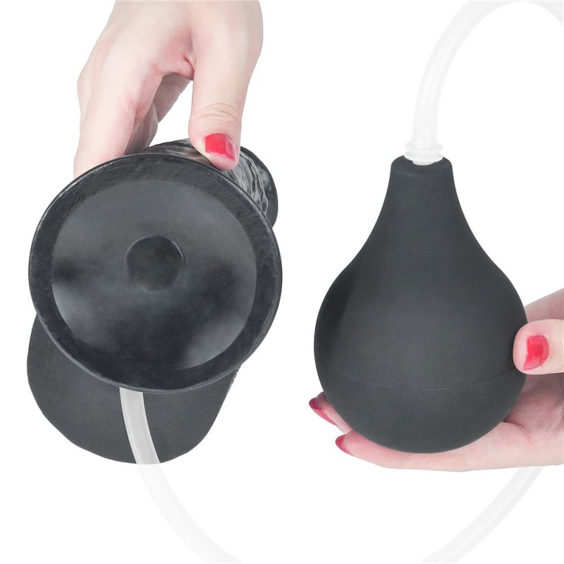 Dildo cu Ejaculare Squirt Extreme Negru 27 cm, #5, Erotic24.ro