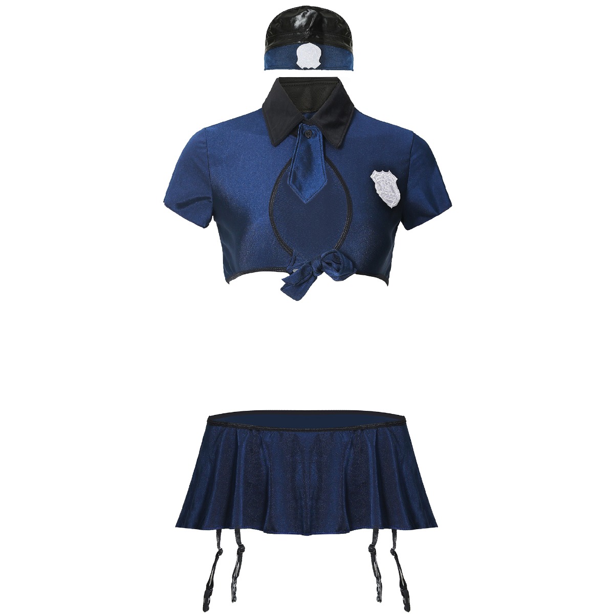 Uniforma Politista Provocatoare Albastru M, #7, Erotic24.ro