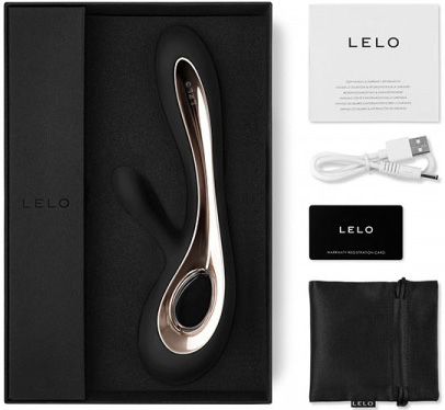 Vibrator Iepuras Lelo Soraya 2 Black, #2, Erotic24.ro