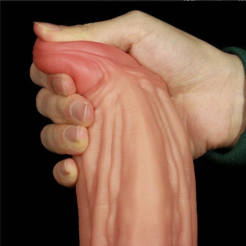 Dildo Dubla Densitate Silicon Lichid 2 Culori 25 cm, #3, Erotic24.ro