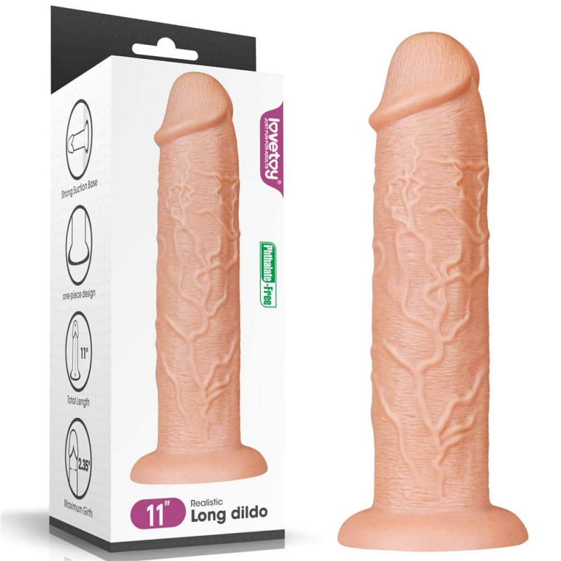 Dildo Realist King-Sized Long Natural 27 cm, #2, Erotic24.ro