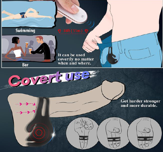 Vibrator Loop pentru Testicule Remote Control 9 Moduri Vibratii Silicon USB Guilty Toys, #2, Erotic24.ro