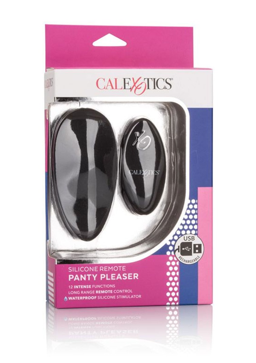 Vibrator Panty Pleaser Remote Control 12 Moduri Vibratii Silicon Negru