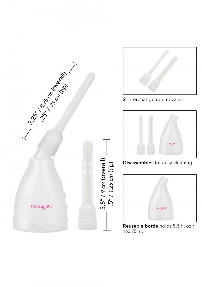 Irigator Vaginal si Anal Ultimate Douche Transparent, Nr. 7, Erotic24.ro