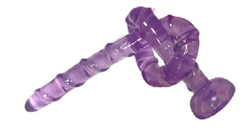 Dildo Anal cu Ventuza Spirala Mov 47 cm Mokko Toys, #2, Erotic24.ro