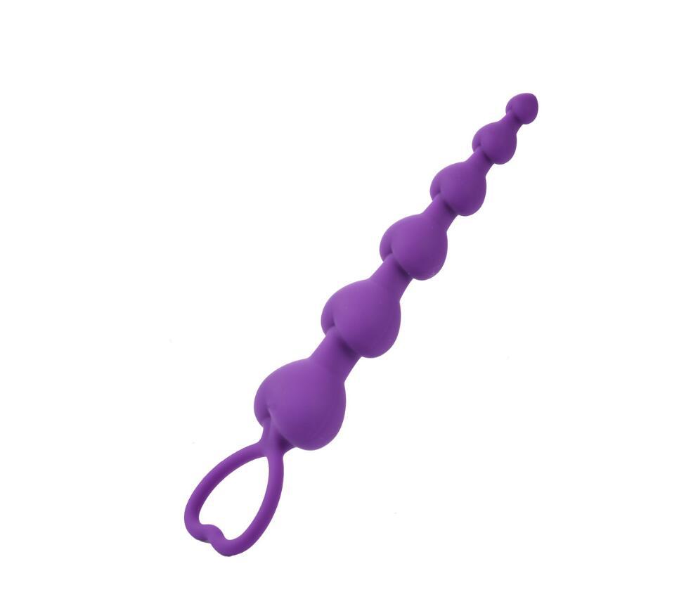 Bile Anale Love Beads Silicon Mov 18.5 cm Guilty Toys, #1, Erotic24.ro