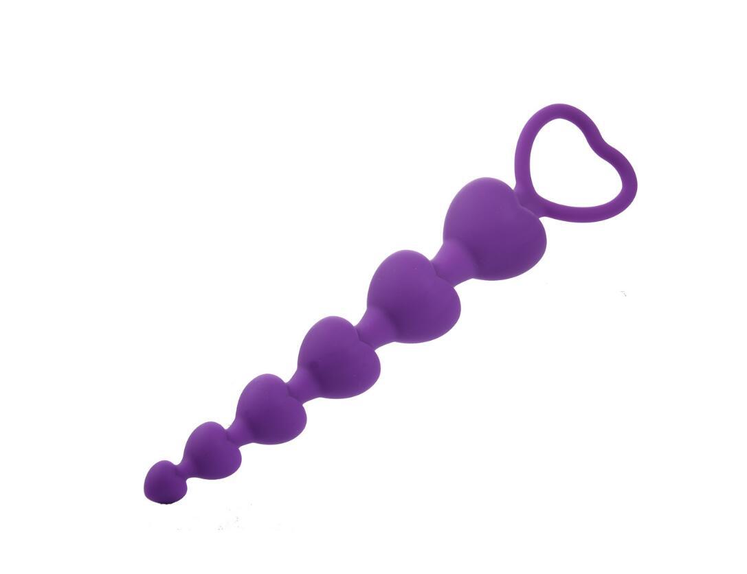 Bile Anale Love Beads Silicon Mov 18.5 cm Guilty Toys, #3, Erotic24.ro