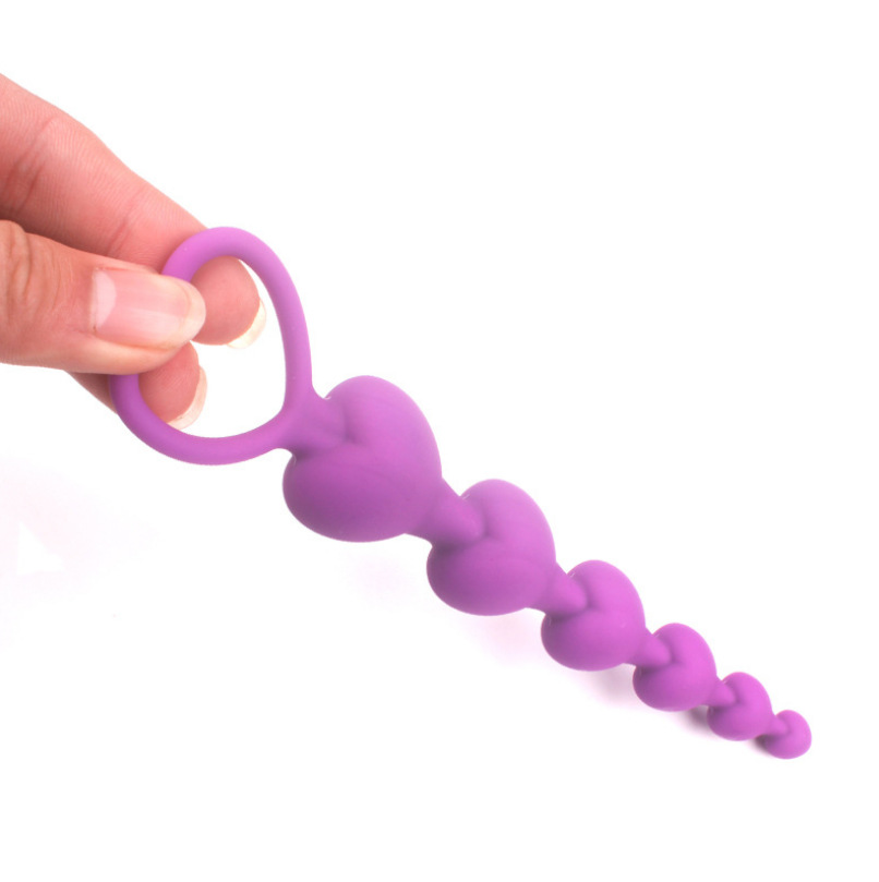 Bile Anale Love Beads Silicon Mov 18.5 cm Guilty Toys, #4, Erotic24.ro