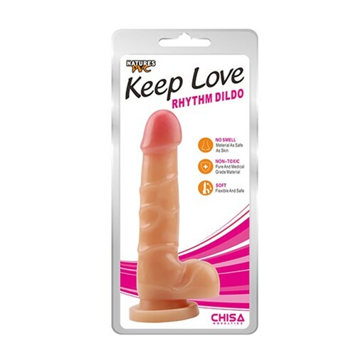 Dildo Realist Rhythm PVC Natural 19 cm, #2, Erotic24.ro