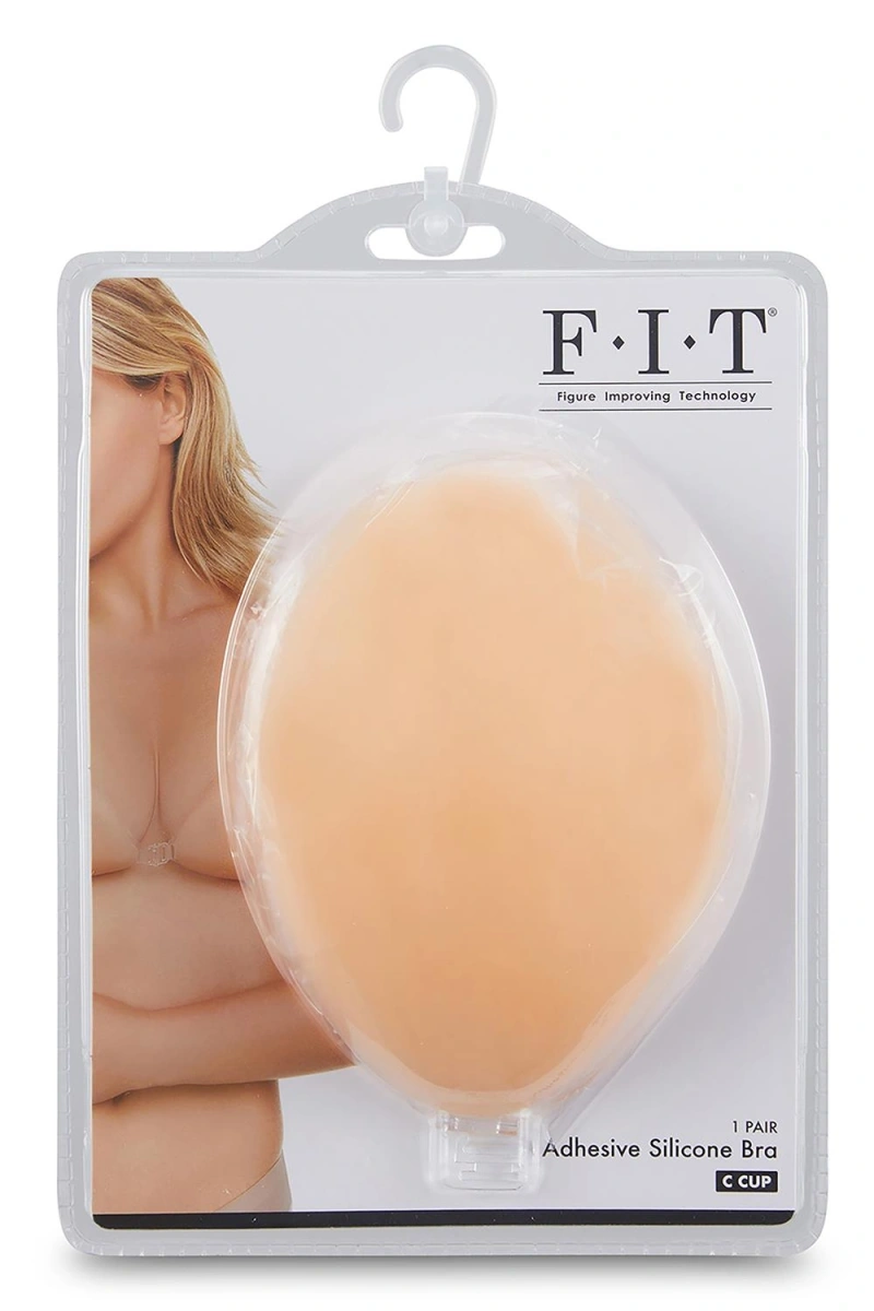 Cupe Adezive fara Bretele, Silicon, Cupa C, Bej, #3, Erotic24.ro