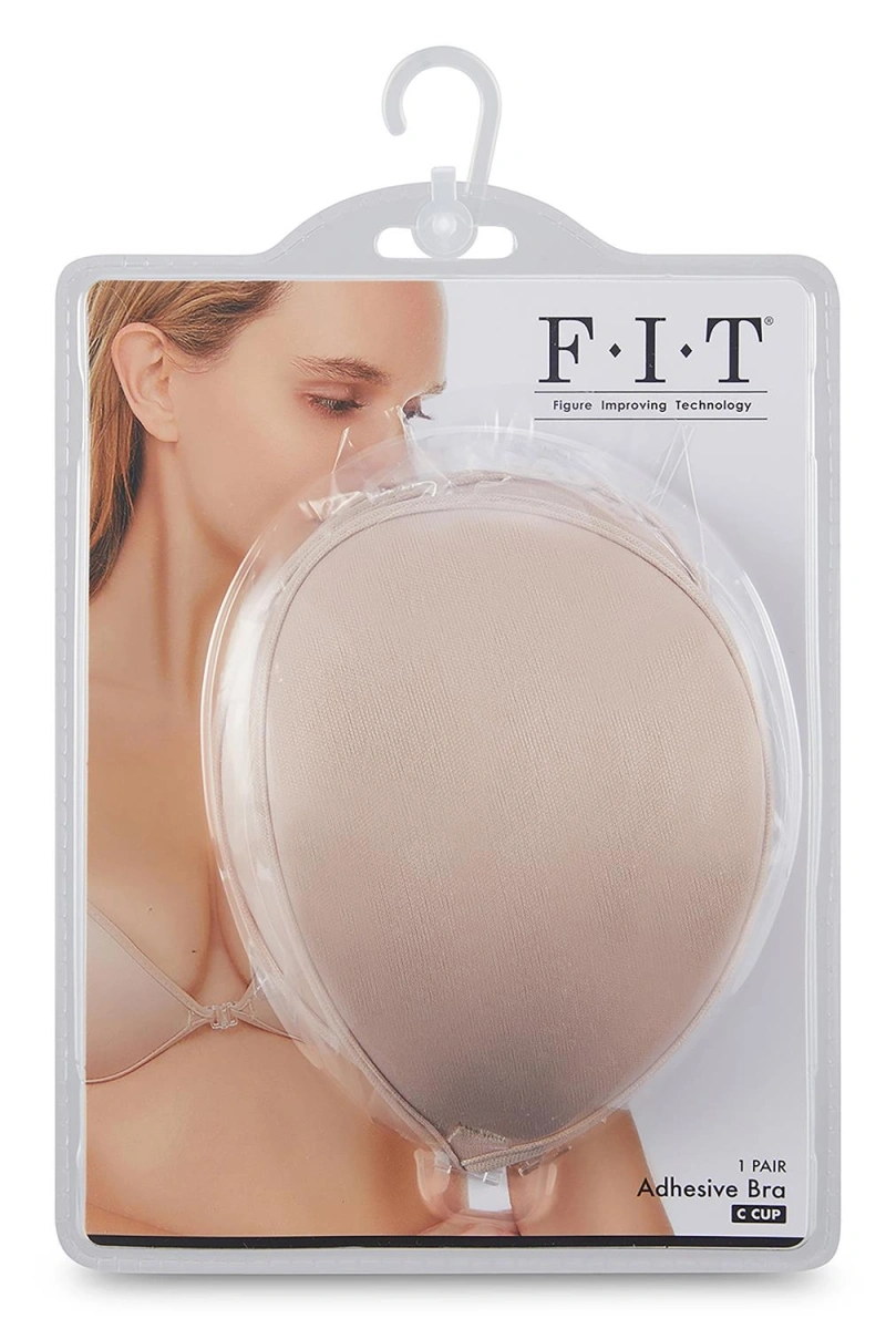 Cupe Adezive fara Bretele, Interior cu Silicon, Cupa C, Bej, #2, Erotic24.ro