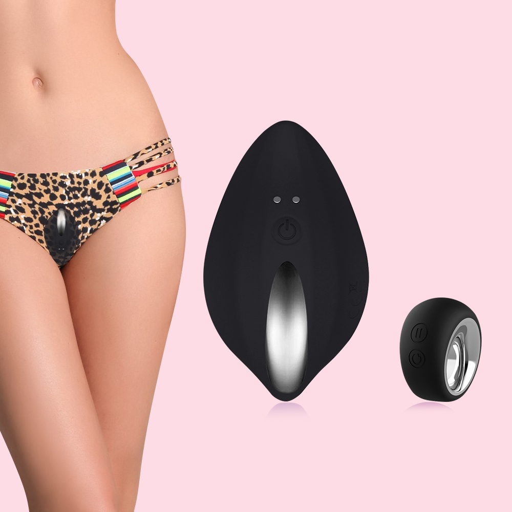 Vibrator Panty Vera Remote Control 12 Moduri Vibratii Silicon USB Negru Mokko Toys, #8, Erotic24.ro